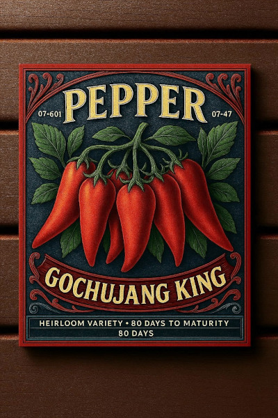 Long red Gochujang King Peppers