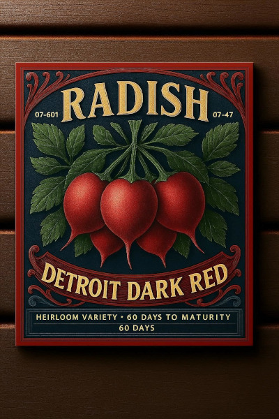 Small round Detroit Dark Red Radish